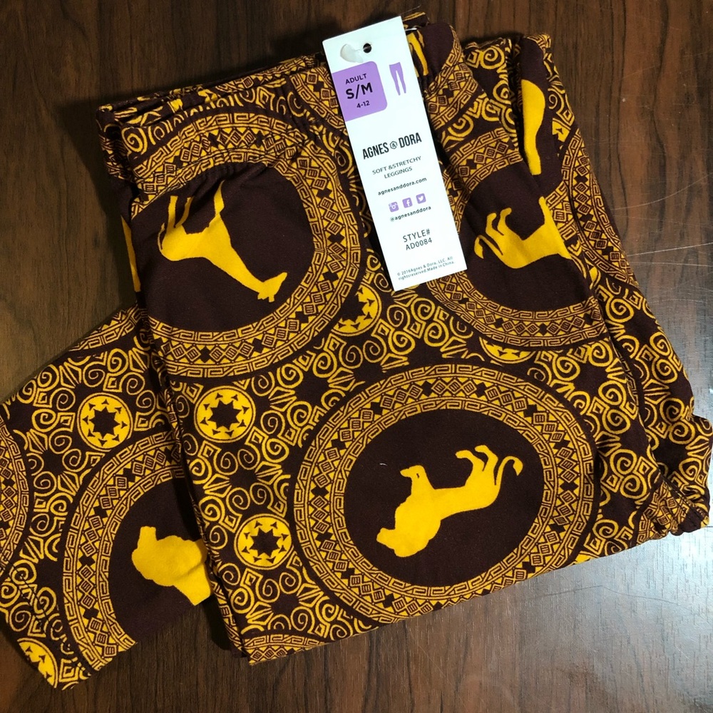 Agnes & Dora Giraffe/Lion Leggings Size S/M